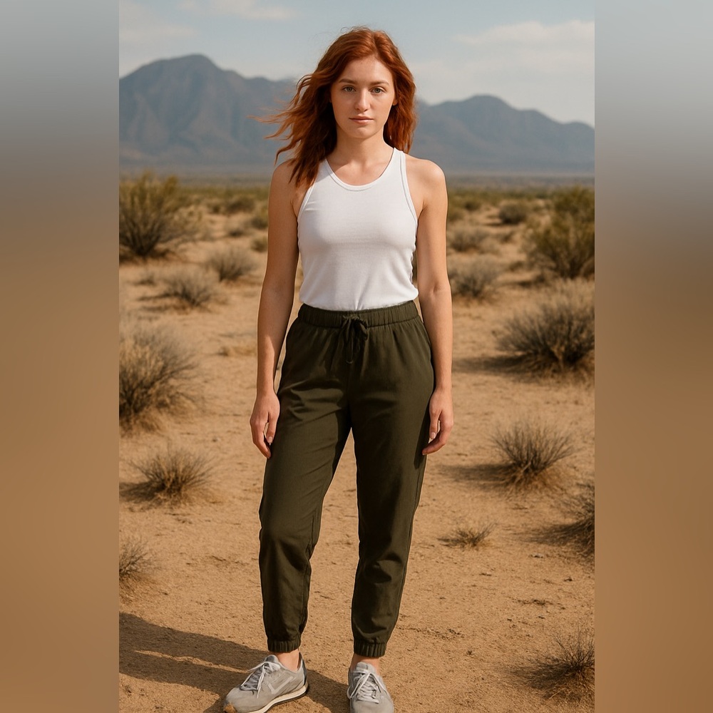 Lululemon Olive Drawstring Joggers – Size 6